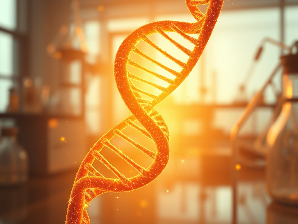 Abstract illustration of a glowing double helix representing bipolar disorder psychiatric research breakthroughs